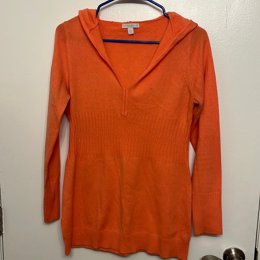 Peach Hooded Sweater